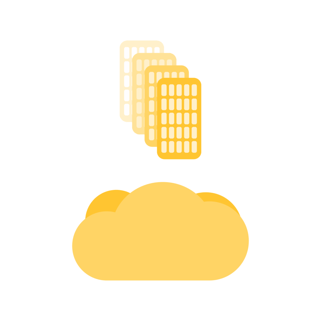 Illustration of a laptop with a cloud icon representing a cloud-based dashboard